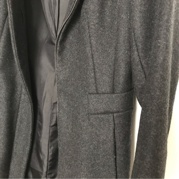 Zara Long Wool Coat - Picture 6 of 8